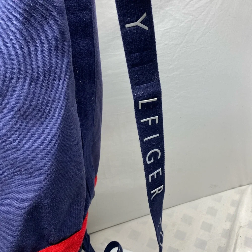 Vintage 90s Tommy Hilfiger Large Canvas Bag Sling Sack Backpack
